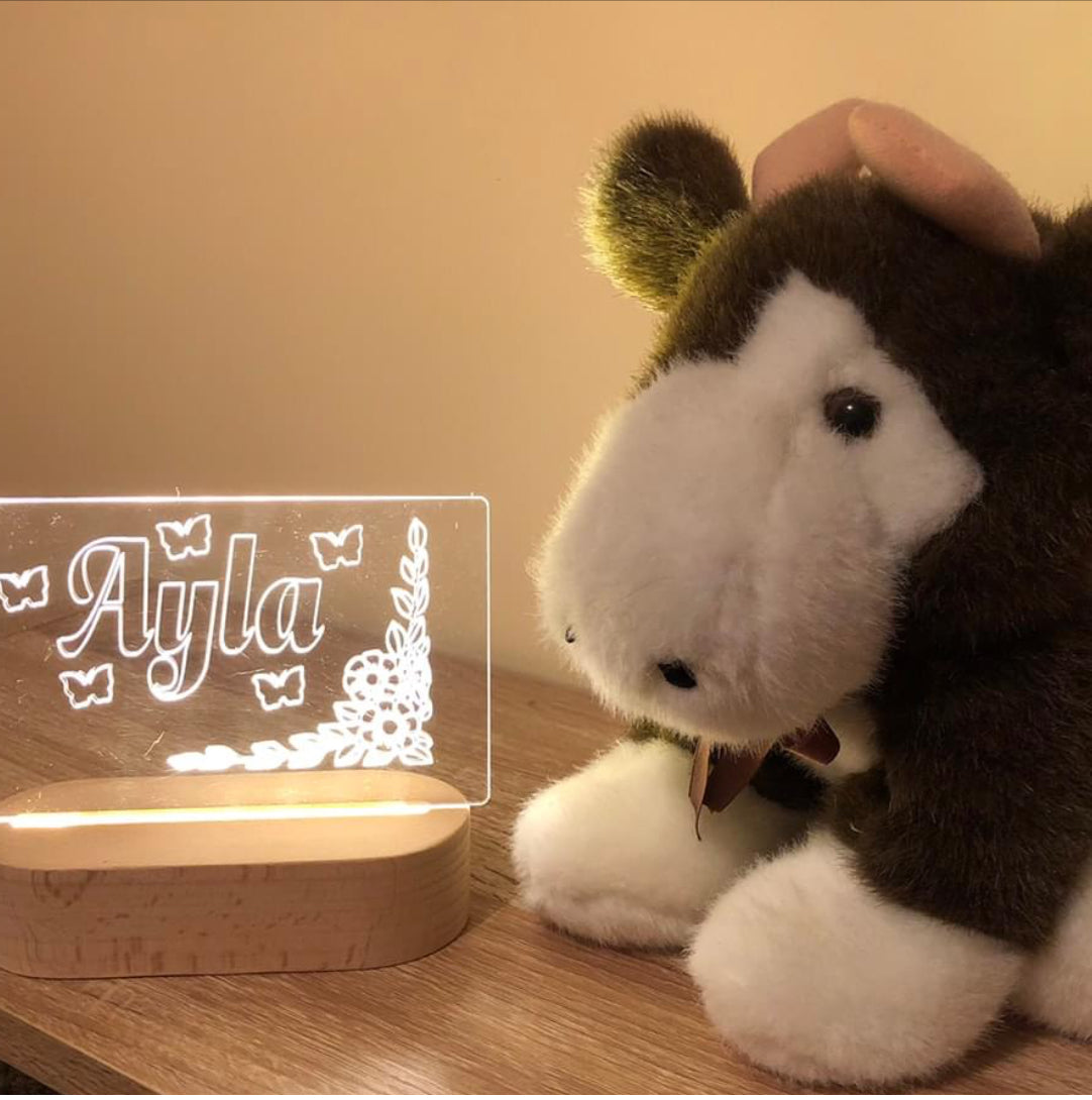 Engraved or Vinyl Personalised Night Light