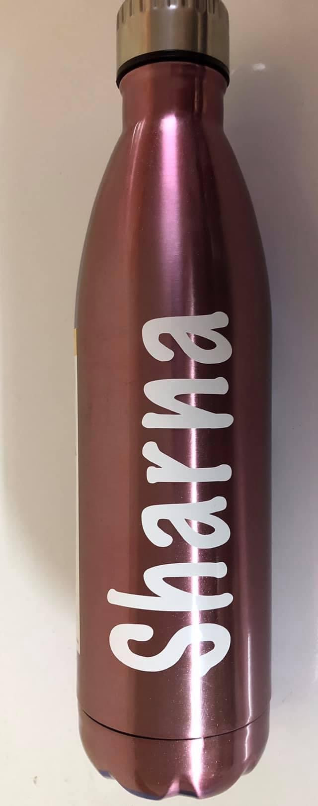 Personalised water bottles